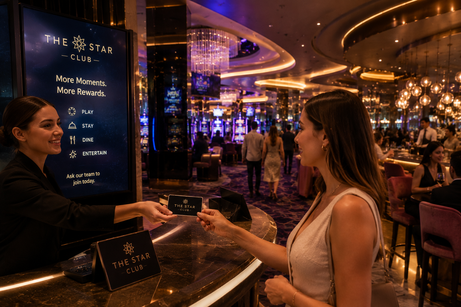 The Star Club membership experience at The Star Brisbane